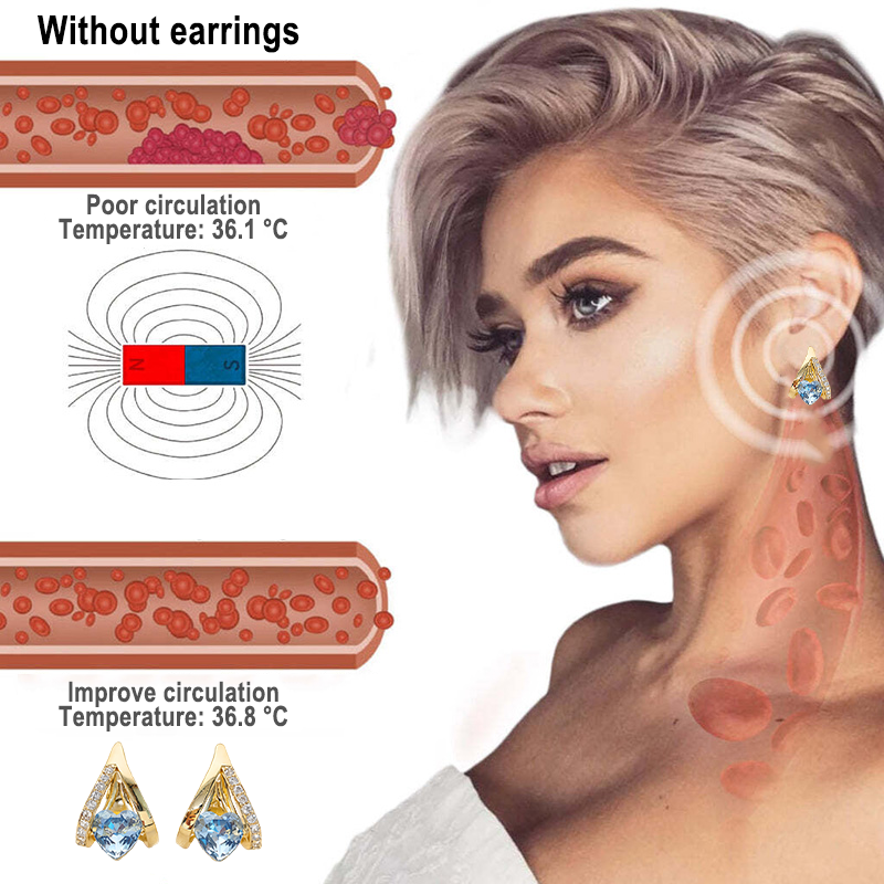 (🔥 LETZTER TAG SALE – 80 % RABATT) 💎 CZTICLE® Lymphvity MagneTherapy Germanium-Ohrringe (Einmal täglich, sichtbare Veränderungen in 7 Tagen) – Adipositas, Diabetes, Schlafapnoe und Gelenkprobleme 🍃