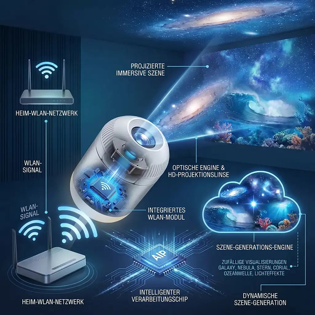 🌌 Comauo® 5D Mini-Sternenprojektor💡 — Dynamische Galaxiebeleuchtung für Schlafzimmer, Autos und entspannte Nächte 🔥