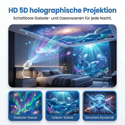 🌌 Comauo® 5D Mini-Sternenprojektor💡 — Dynamische Galaxiebeleuchtung für Schlafzimmer, Autos und entspannte Nächte 🔥