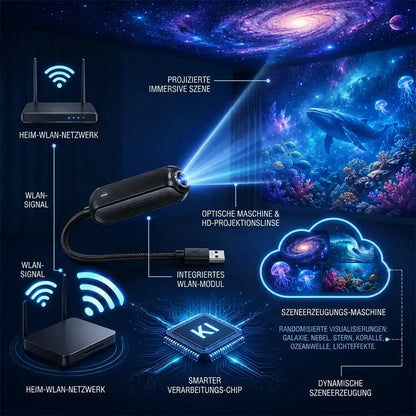 🌌 𝐓𝐨𝐩𝐚𝐜𝐦𝐞® 5D Mini-Sternenprojektor💡 — Dynamische Galaxiebeleuchtung für Schlafzimmer, Autos und entspannte Nächte 🔥 (Copy)